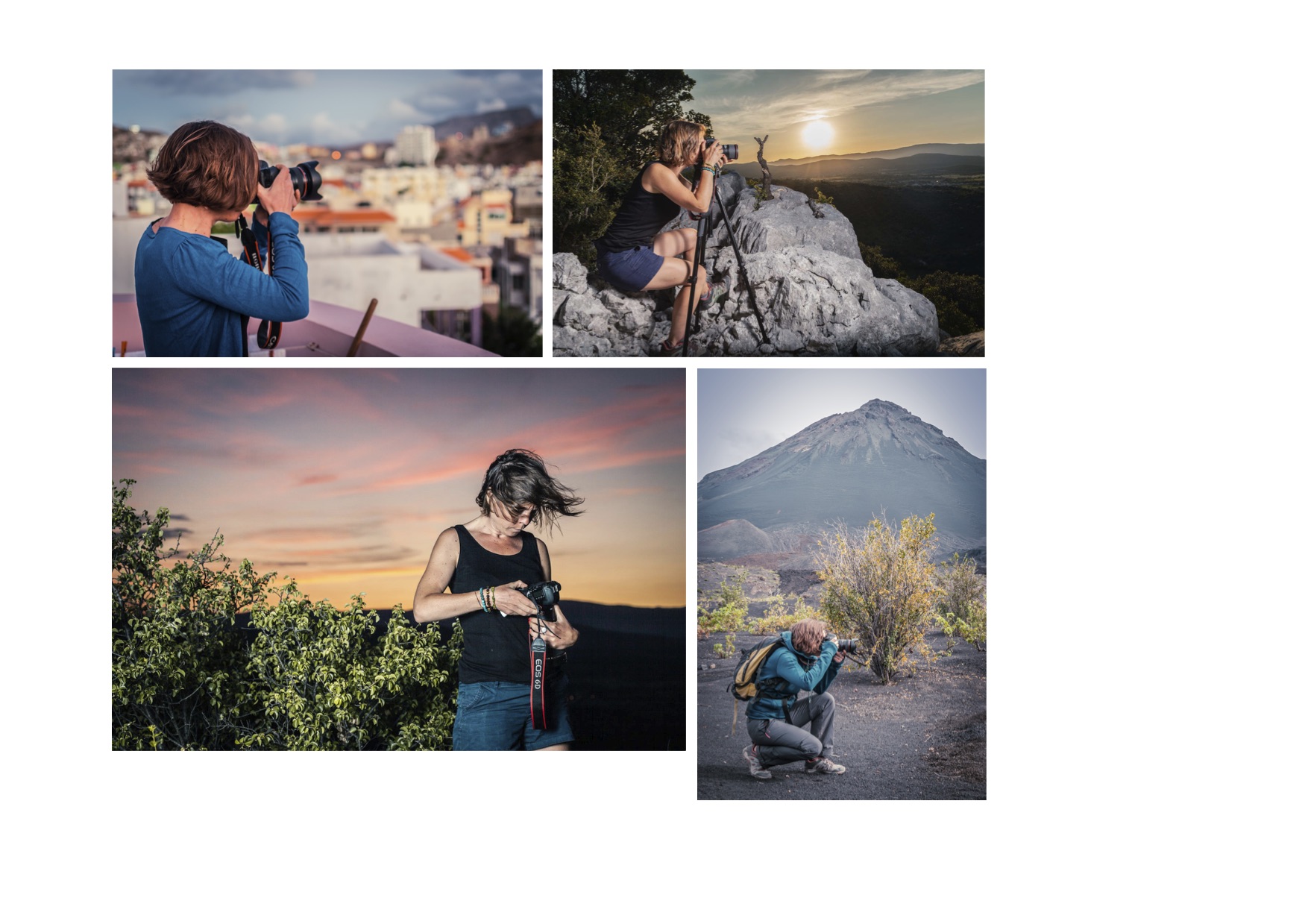 les prises de vu du photographe
